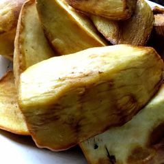 A picture of Ginger Flavoured Sweet Potatoes Wedges.