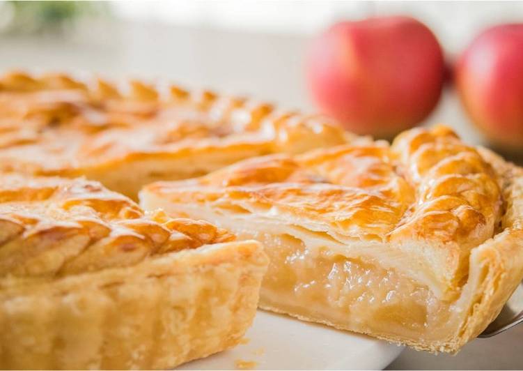 Easiest Way to Make Speedy Apple Pie (Puff Pastry Dough)★Recipe video★