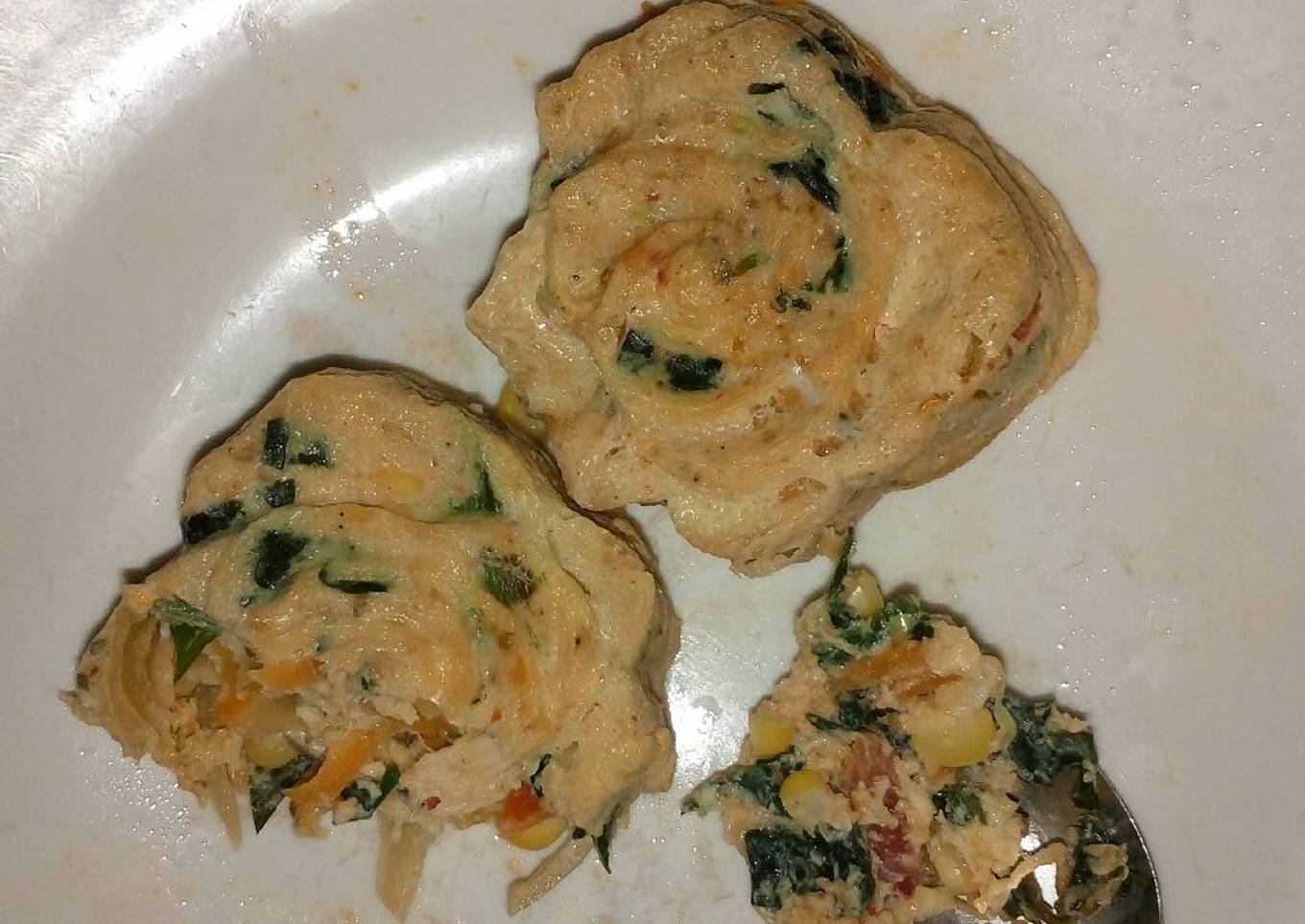 Telur rebus veggy (menu diet)