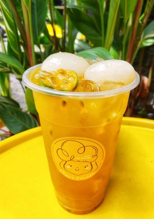 Hình của món Trà vải chanh dây.