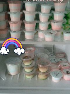 Foto resep Es krim pelangi