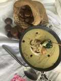 Velouté 🍄🪵châtaignes 🌰champignons de Paris🧀fromage de brebis🍁