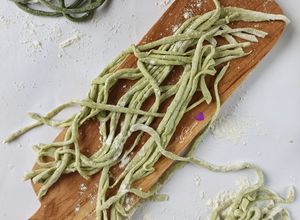 Foto resep 369. Homemade Long Bean Noodles (Eggless & Giling Manual)
