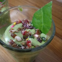 A picture of Dates and paan shots smoothie.