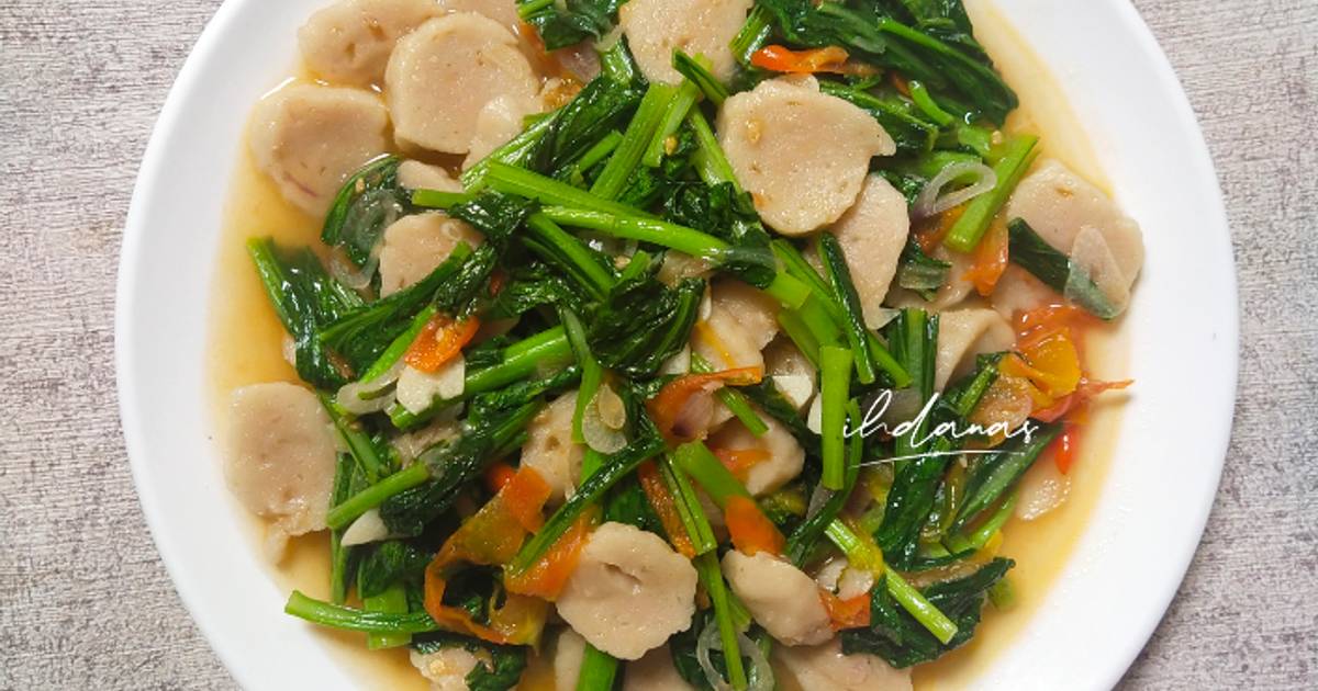 Resep Tumis Sawi Bakso Saus Tiram Oleh Ihdanas Cookpad