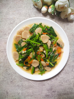 Foto resep Tumis Sawi Bakso Saus Tiram