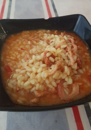 Foto principal de Arroz con bacon, chorizo y carne picada