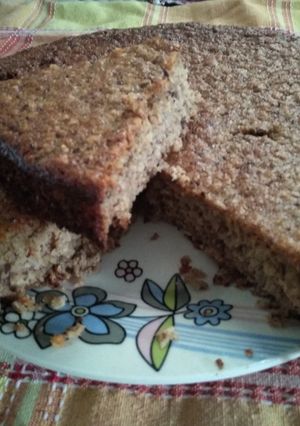 Una foto de Torta de banana sin azúcar y sin harina