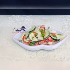 CREAMY TOMATO & CUCUMBER SALAD A picture of CREAMY TOMATO & CUCUMBER SALAD.