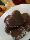 Alfajores festivos de chocolate