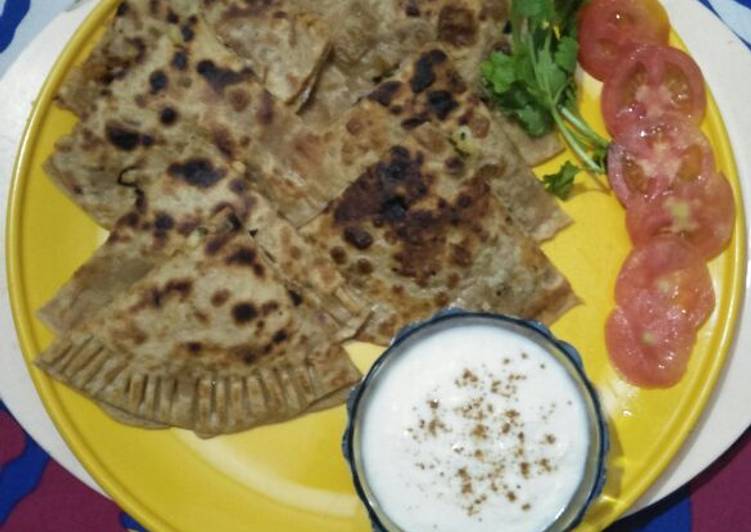 Recipe of Any-night-of-the-week Potato cheese paratha