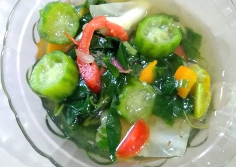 Resep Sayur Bayam bumbu Sop yang Enak Banget