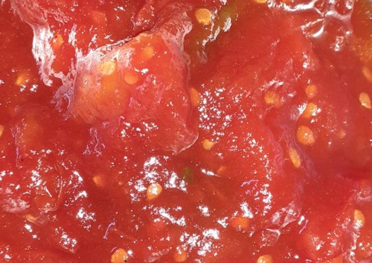Recipe of Super Quick Homemade টমেটোর চাটনি (Tomato chatney recipe in Bengali)