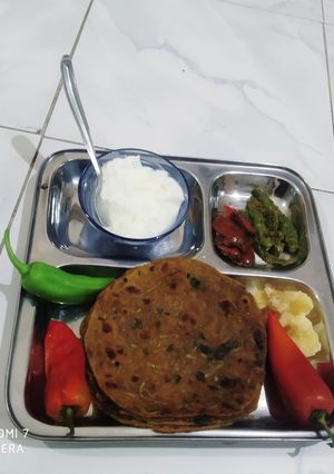 મેથી અને દુધી ના થેપલાં (Methi Dudhi Thepla Recipe In Gujarati) રેસીપી મુખ્ય ફોટો