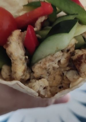 Gambar Scramble egg wrap