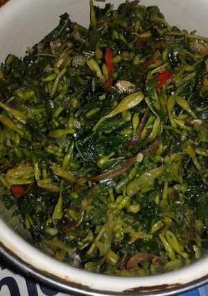 Foto resep Oseng bunga pepaya campur
