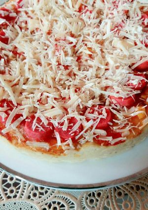 Foto resep pizza sosis keju