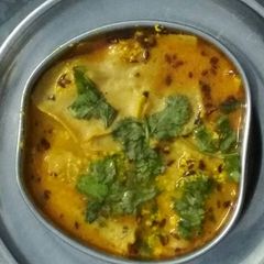 A picture of Papad ki sabji.