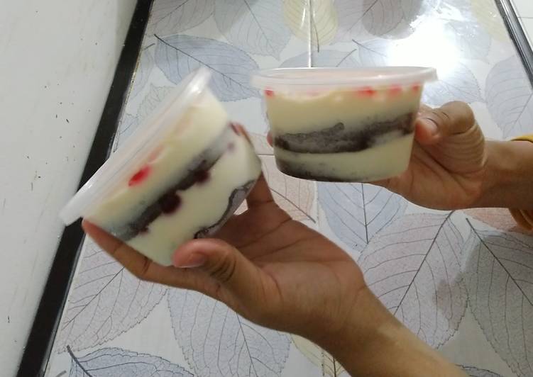 Drink beng-beng Dessert box - brownies cheesecake