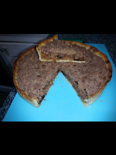 Una foto de Tarta de Manzana con Crumble de Cacao