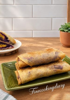 Foto resep Lumia Pisang Ubi / Banana Ube Turon