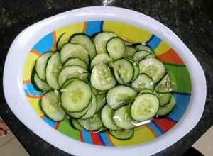 Foto de Salada de pepino com molho agridoce