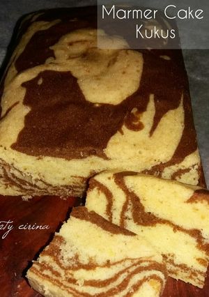 Foto resep Marmer cake kukus mix moka