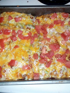 A picture of Ground Beef enchiladas.