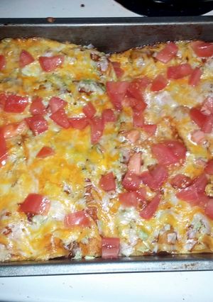 A picture of Ground Beef enchiladas.