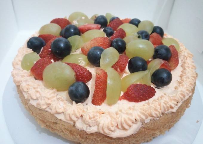 Recipe of Speedy German Fruit Cake(Obsttorte)