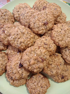 Una foto de Galletas de avena con arándanos