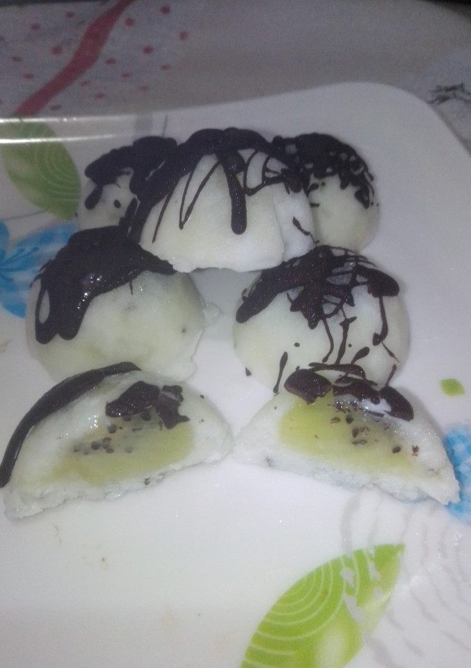 Una foto de Bombones helados de kiwi y yogurt