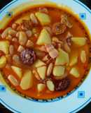 Fabada (con patatas) al gusto