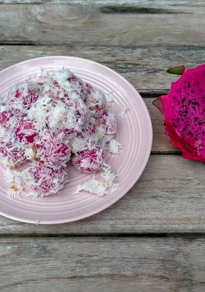 Foto resep Klepon Buah Naga