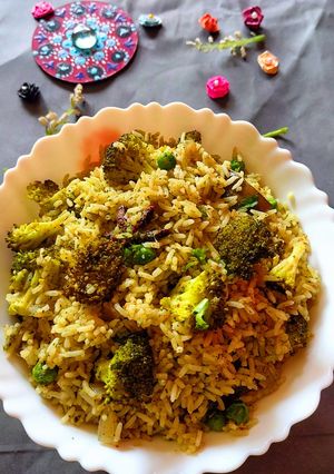 A picture of Broccoli Pulao.