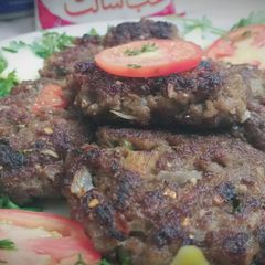 Chapli kabab A picture of Chapli kabab.