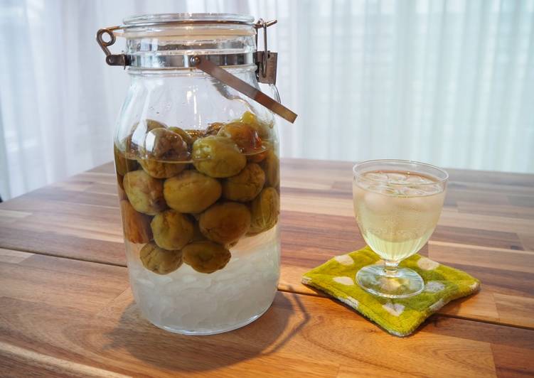 Recipe of Super Quick Homemade Ume syrup - Japanese plum syrup (plum juice base)