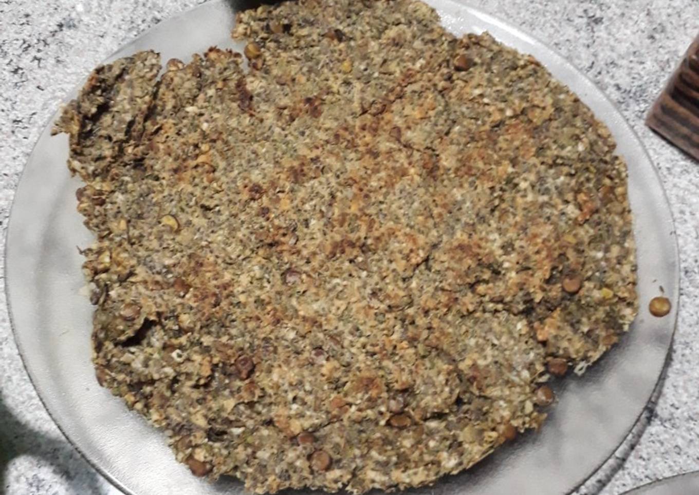 Tortilla fit de avena y lenteja vegana