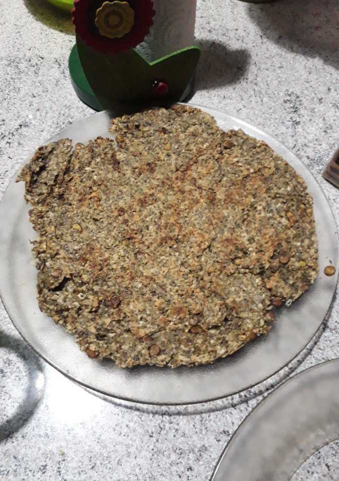 Una foto de Tortilla fit de avena y lenteja vegana