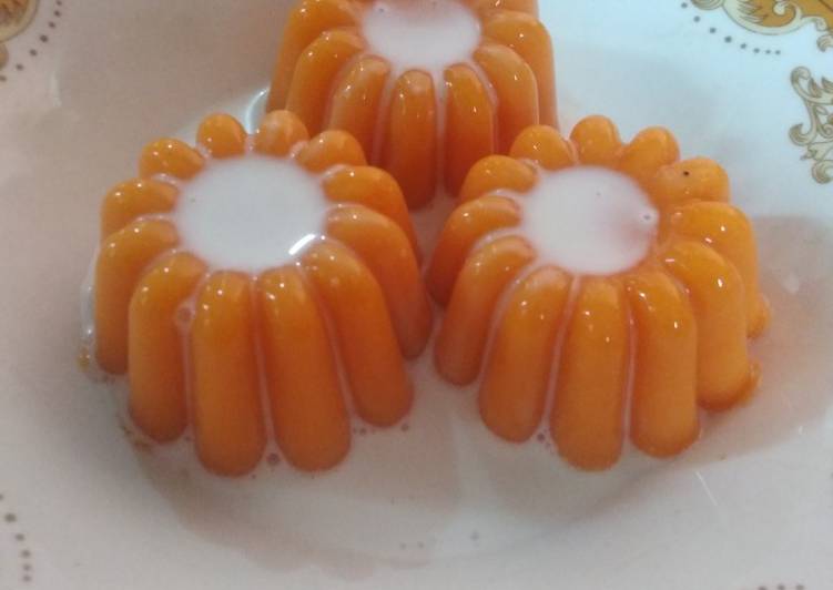 Resep Puding labu merah sederhana | Cara Membuat Puding labu merah sederhana Yang Enak Banget