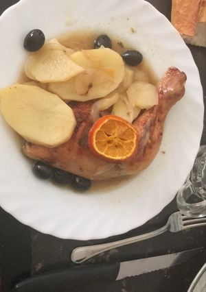 Una foto de Pollo a la resaca