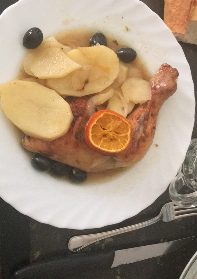 Una foto de Pollo a la resaca