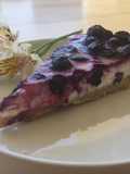 Cheesecake de lima y arándanos