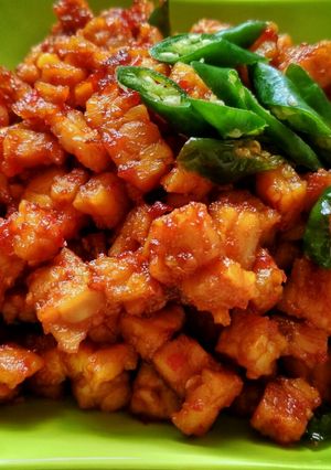 Foto resep Tempe Orek Basah Bumbu Ulek