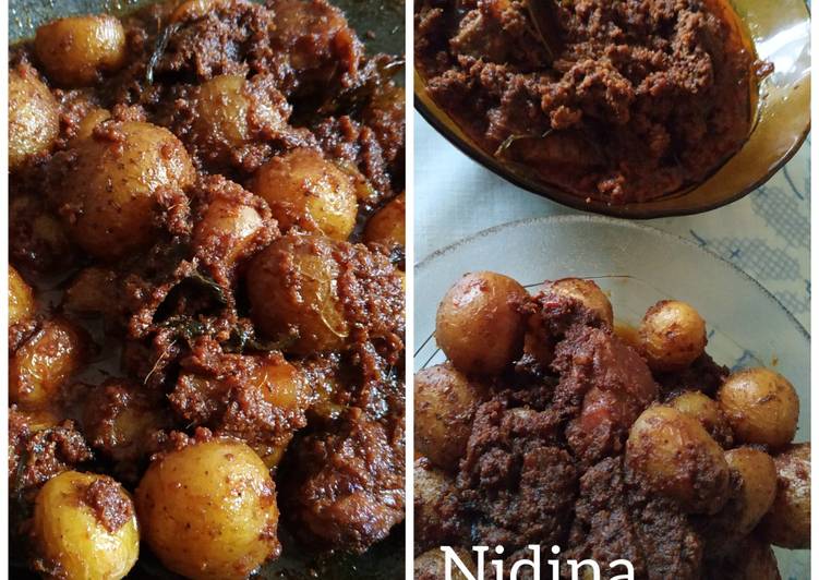 Resep Rendang (banyak) kentang ala nidina, Enak Banget