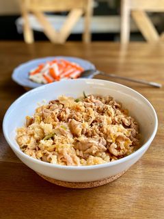 泡菜豬肉炒飯(今天不減肥版😆) 的食譜成品照片