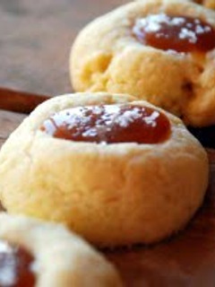 A picture of Salted Caramel Thumbprints.