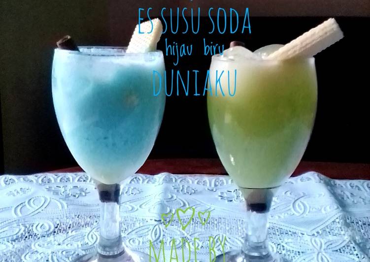Es susu soda hijau biru duniaku #eeeaaa💙💙💙 #SelasaBisa