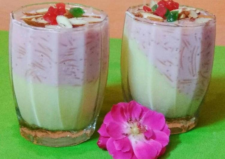 How to Prepare Favorite Rosy Sewaiya custard panna cotta