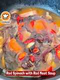 👩‍🍳Red Spinach with Red Meat Soup